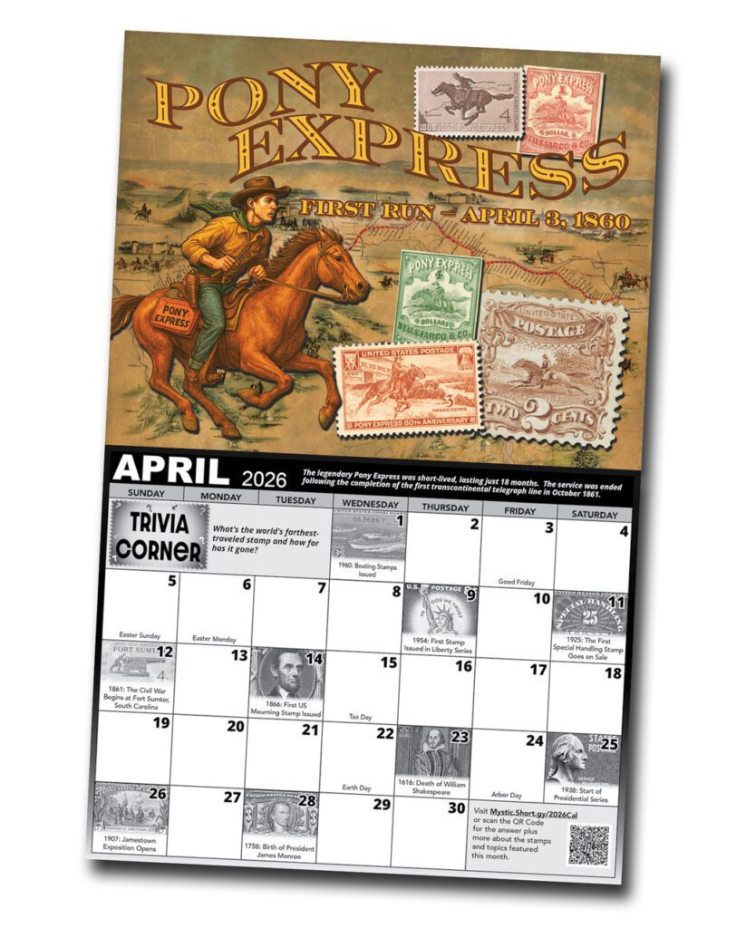 2026 Year in Stamps calendar