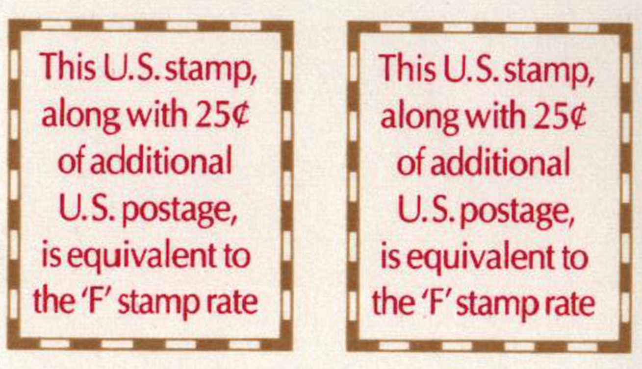 The 1991 Make-Up Rate Stamp