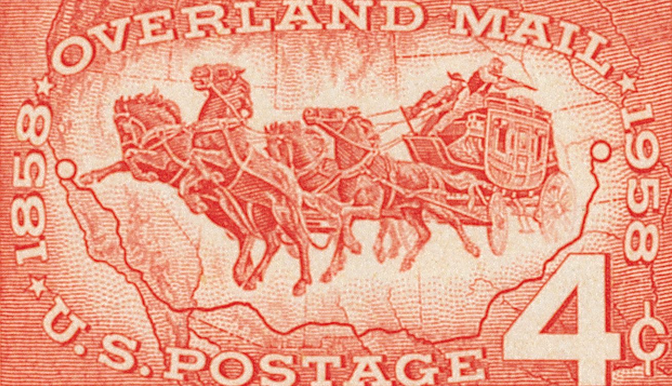 First Overland Mail Delivery 