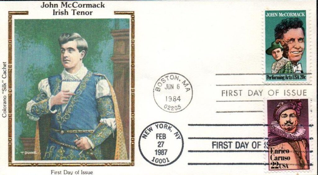#2090 - 1984 20c Performing Arts: John McCormack Colorano Silk Cachet Combination First Day Cover