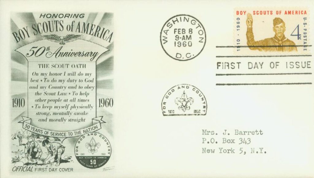 # 1145 - 1960 4c Boy Scouts of America Classic First Day Cover