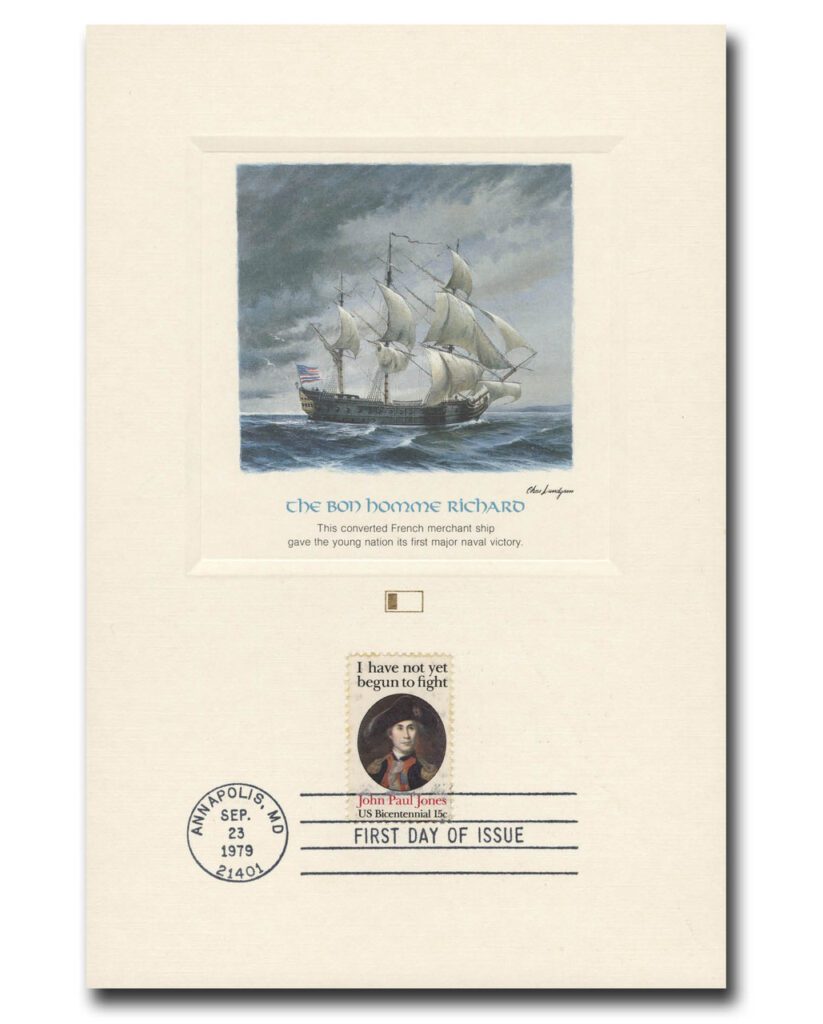 1979 15¢ John Paul Jones Fleetwood First Day Cover Proofcard