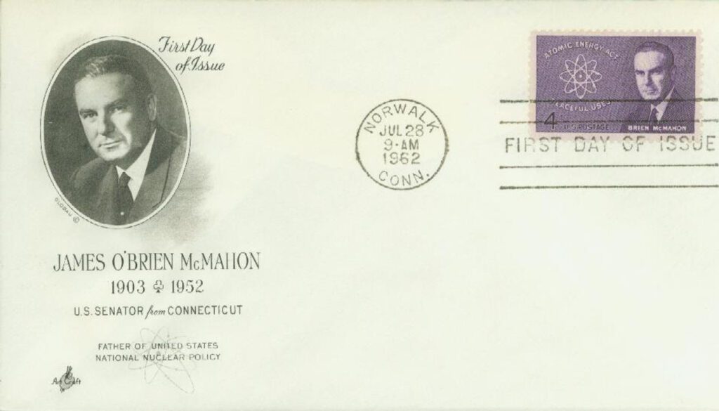 # 1200 - 1962 4c Senator Brien McMahon Classic First Day Cover