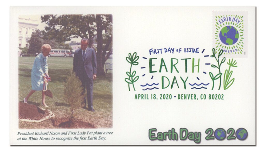 #5459 - 2020 First-Class Forever Stamp,Earth Day Fleetwood First Day Cover with Digital Color Cancel