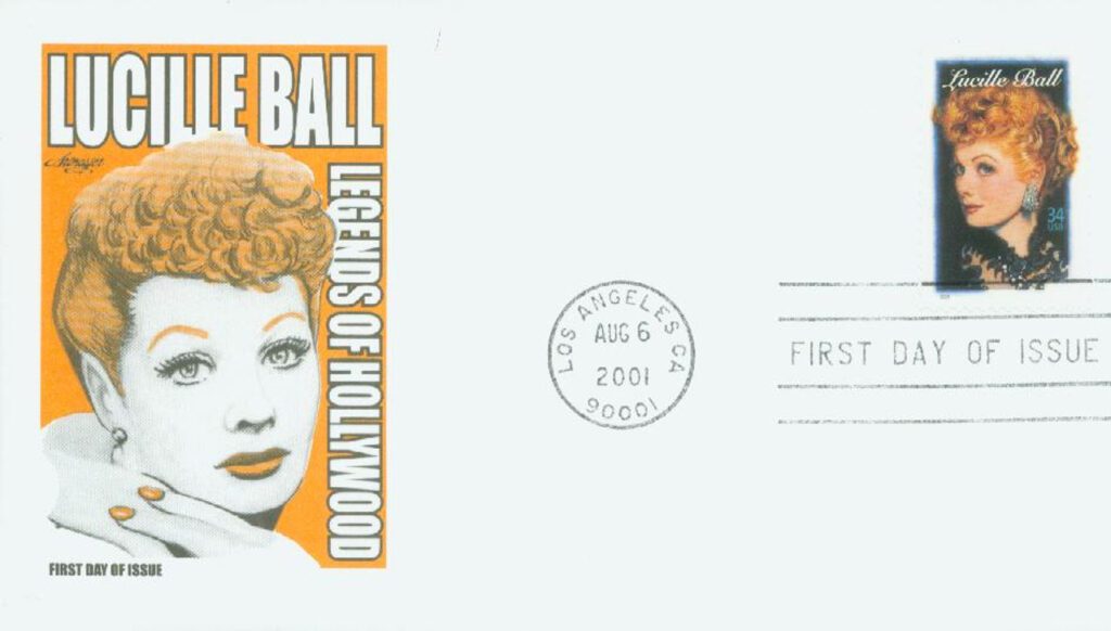 #3523 - 2001 34c Legends of Hollywood: Lucille Ball Classic First Day Cover