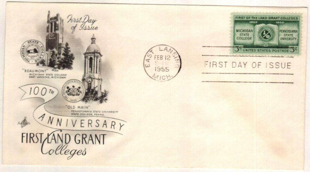 #1065
1955 3c Land Grant Colleges Classic First Day Cover