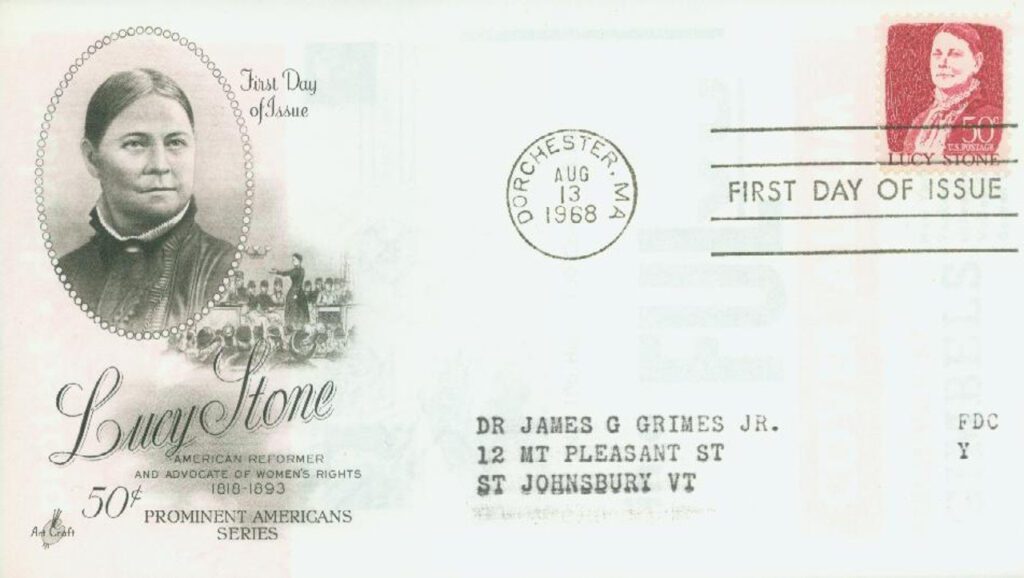 # 1293 - 1968 50c Prominent Americans: Lucy Stone Classic First Day Cover