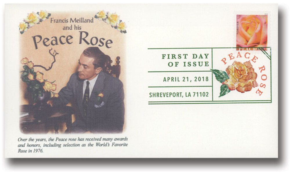 #5280 - 2018 First-Class Forever Stamp, Peace Rose Fleetwood First Day Cover with Digital Color Cancel