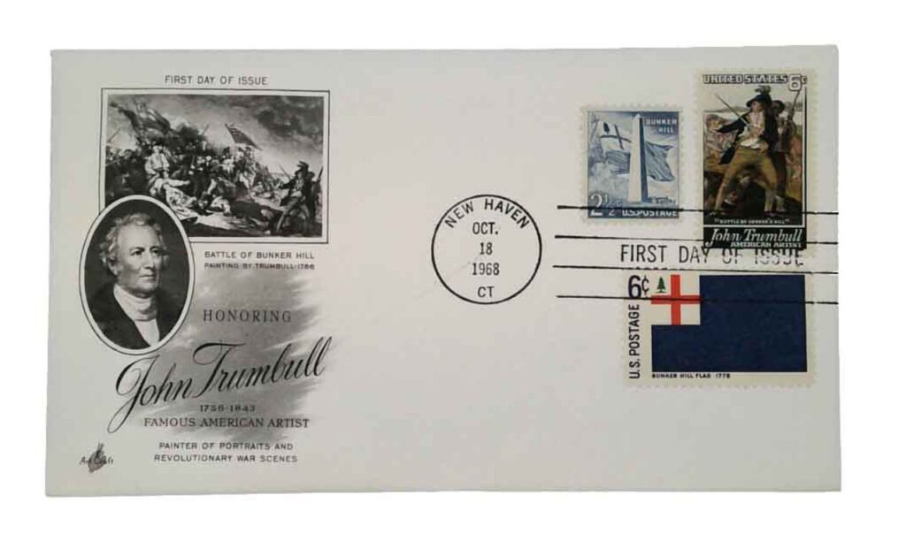 #1361 - 1968 6c John Trumbull Classic Combination First Day Cover