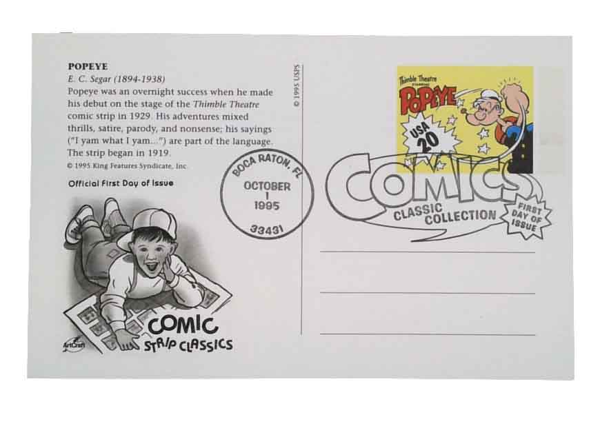 # UX231 - 1995 20c Popeye