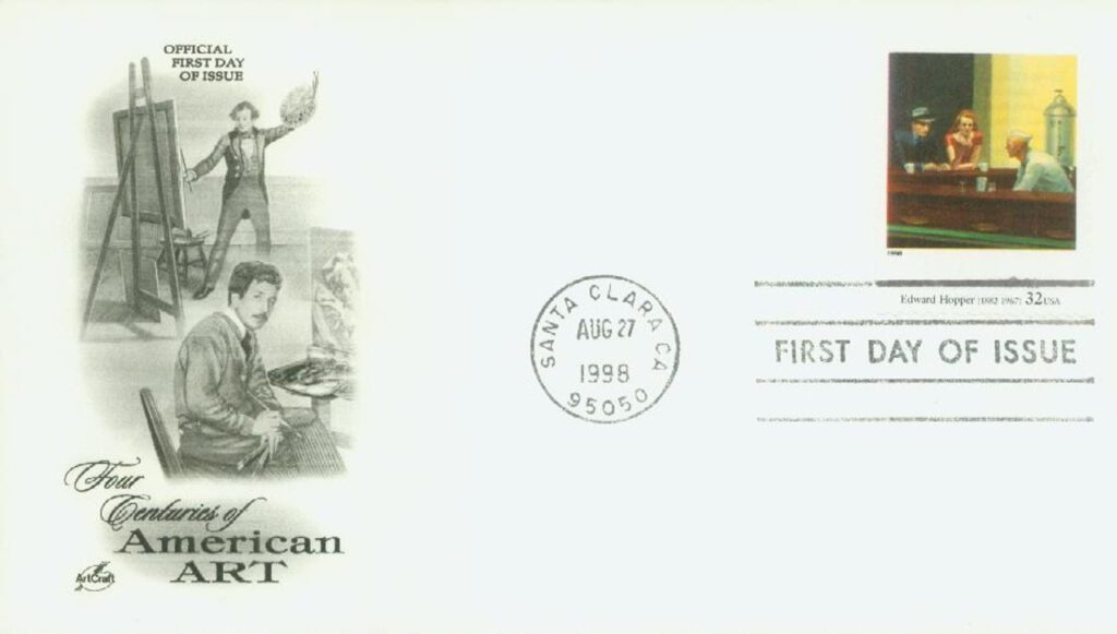 #3236p - 1998 32c Four Centuries of American Art: Edward Hopper Classic First Day Cover