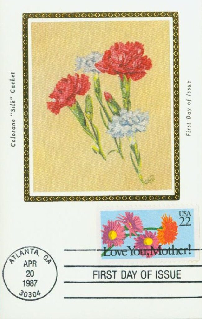 #2273 - 1987 22c Special Occasions: Love you, Mother! Colorano Silk Cachet First Day Cover