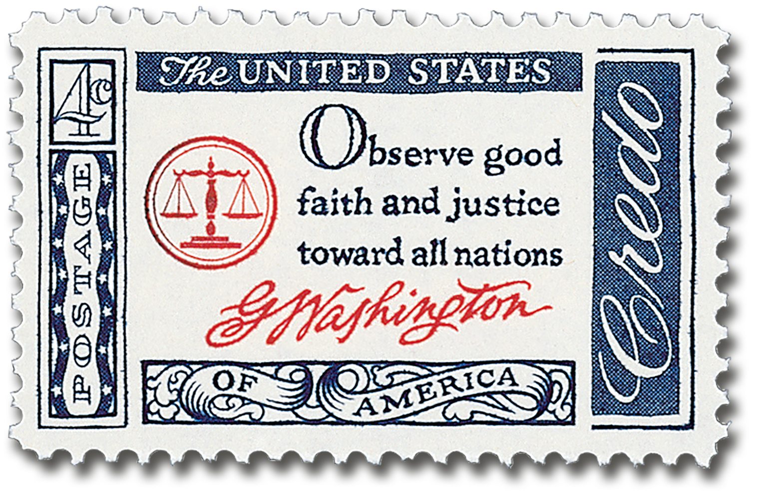 #1139 - 1960 4c American Credo: George Washington