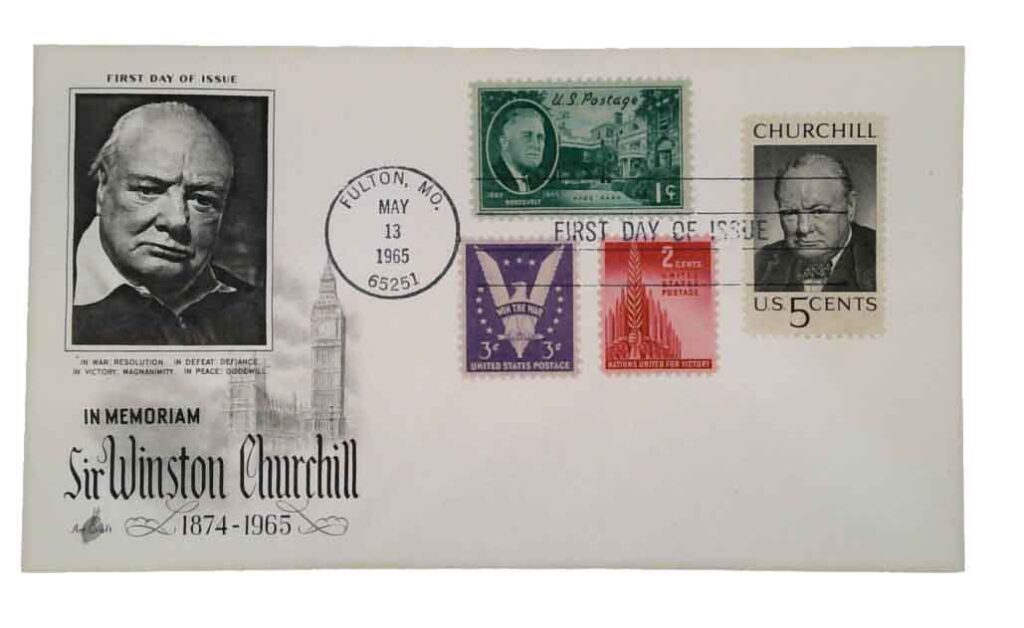 1965 5¢ Winston Churchill Classic Combination First Day Cover