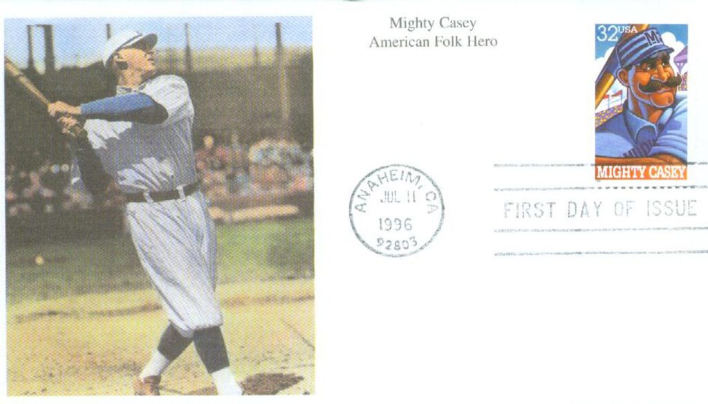 #3083 - 1996 32c Folk Heroes: Mighty Casey Mystic First Day Cover