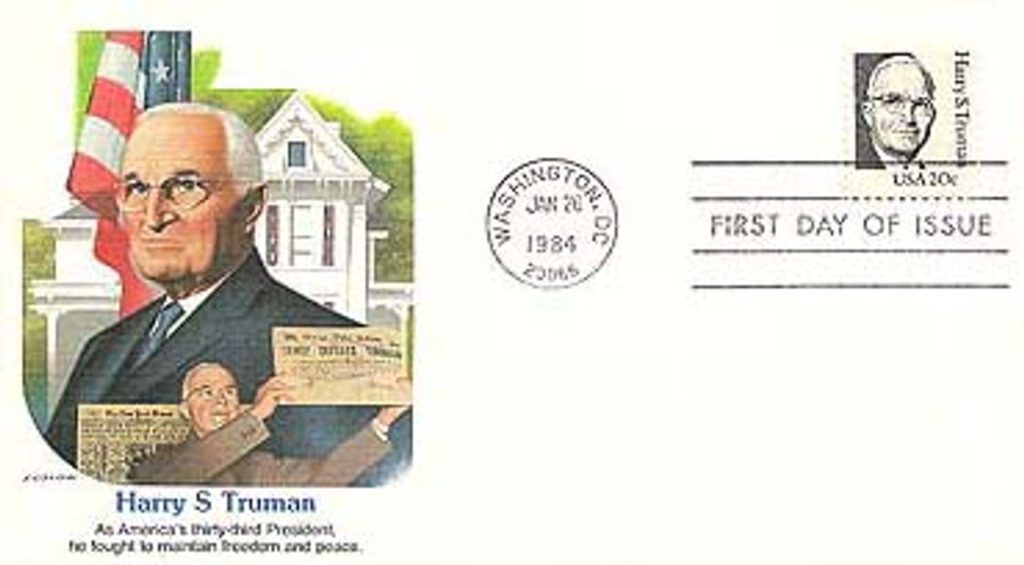 1862 - 1984 20c Great Americans: Harry S. Truman Fleetwood First Day Cover