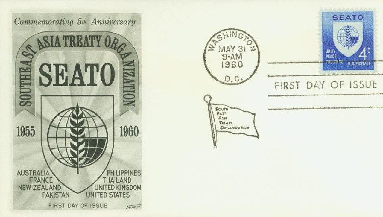 1960 4¢ SEATO Fleetwood First Day Cover