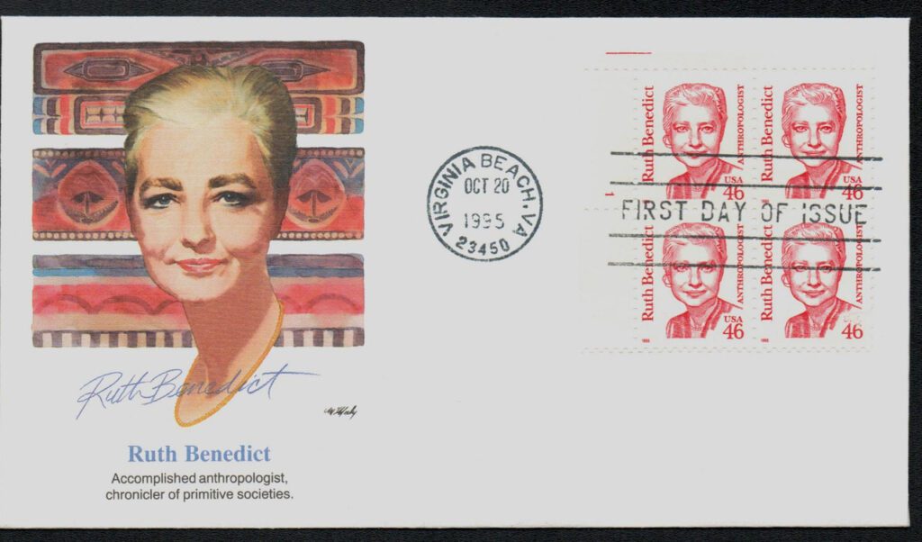 #2938 - 1995 46c Great Americans: Ruth Benedict Fleetwood Plate Block First Day Cover