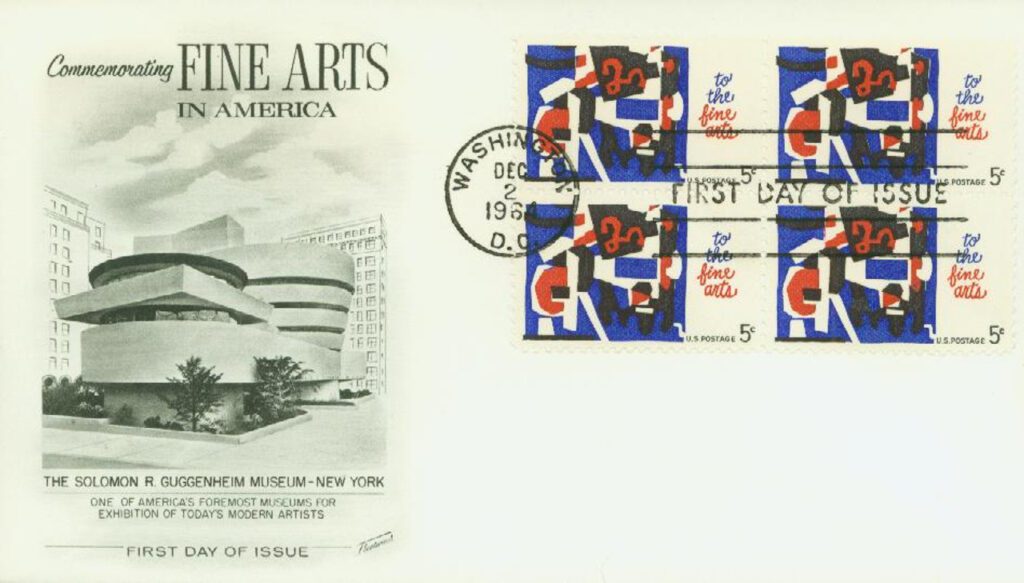 # 1259 - 1964 5c Fine Arts Fleetwood First Day Cover
