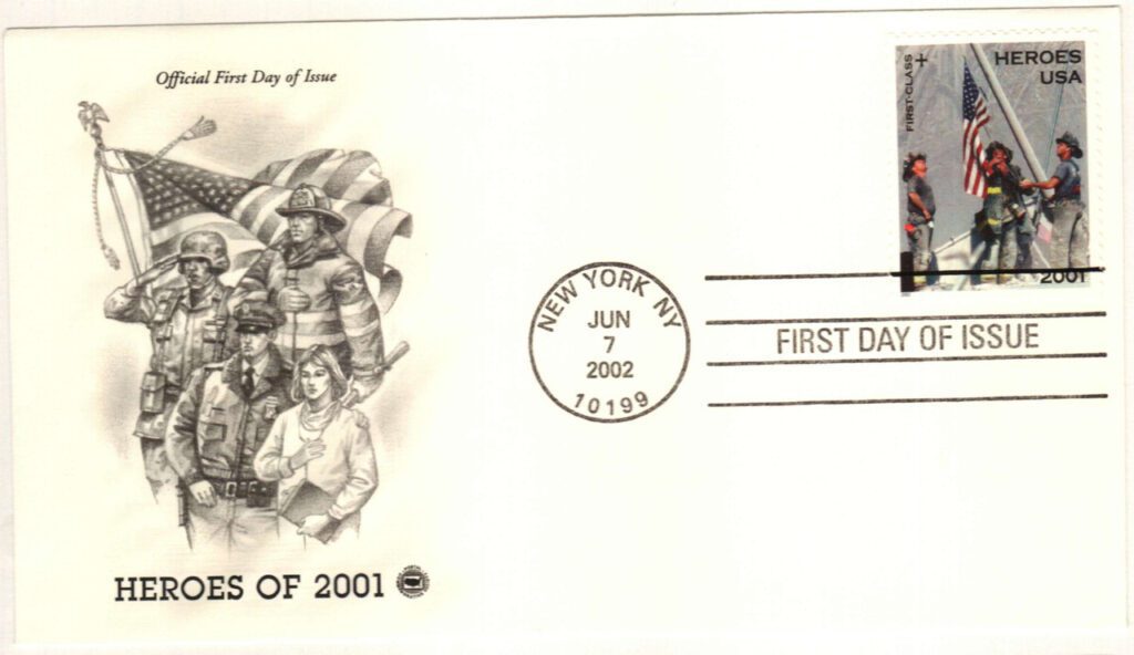 #B2 - 2002 Non-Denominated, 34c & 11c Surtax Semipostal - Heroes of 2001 Classic First Day Cover