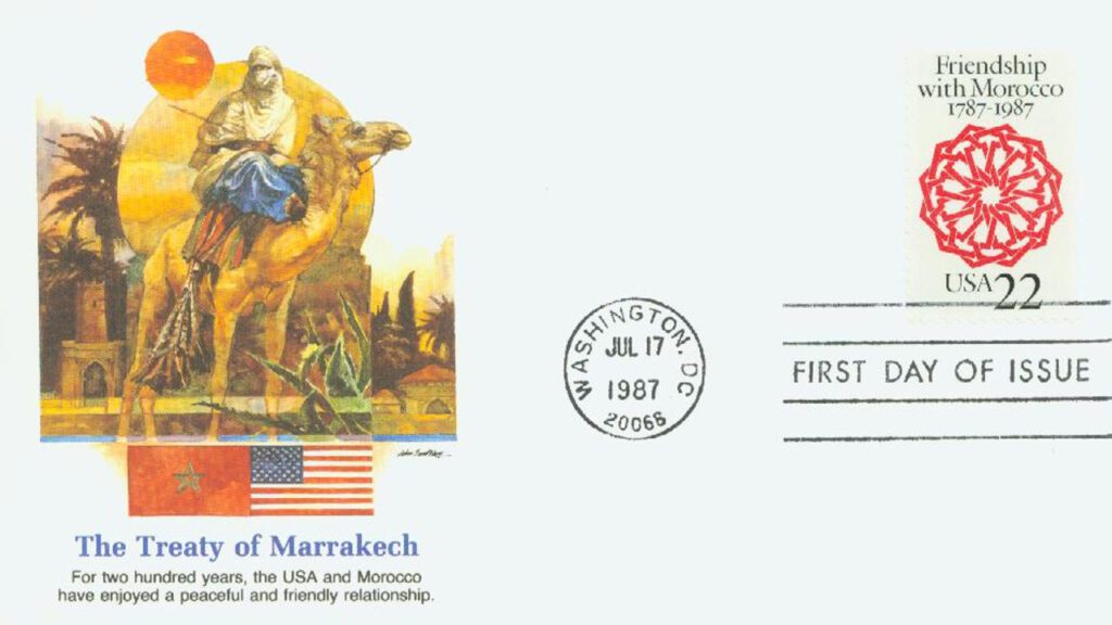 # 2349 - 1987 22c US Friendship with Morocco Fleetwood First Day Cover