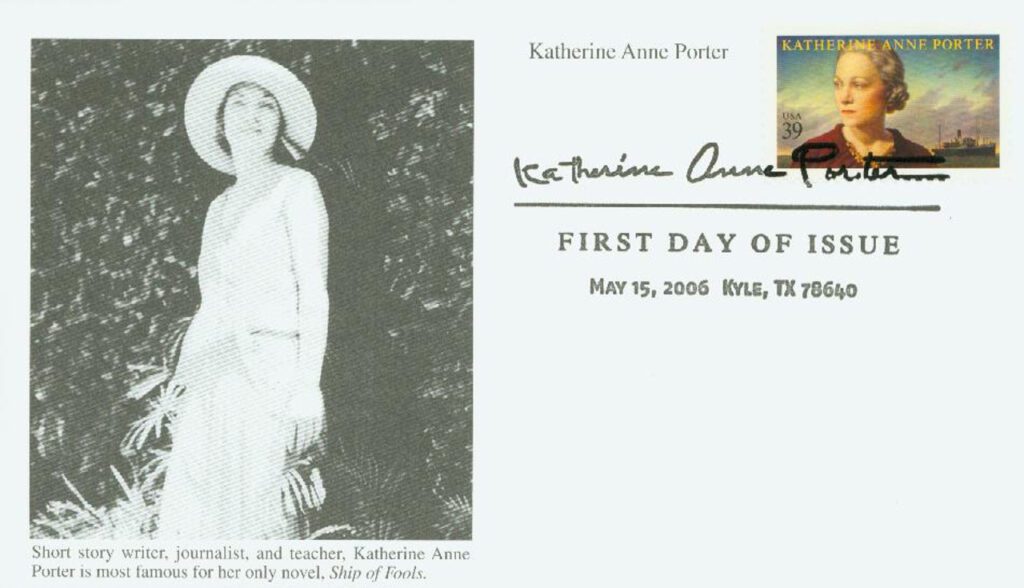 #4030 - 2006 39c Literary Art: Katherine Anne Porter Mystic First Day Cover