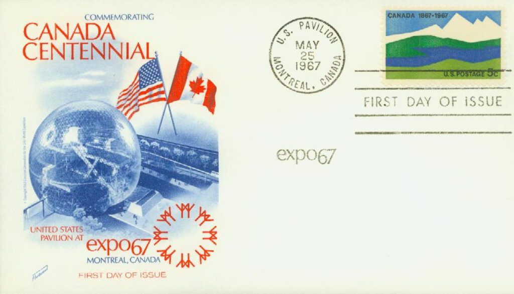 #1324 - 1967 5c Canada Centenary Fleetwood First Day Cover