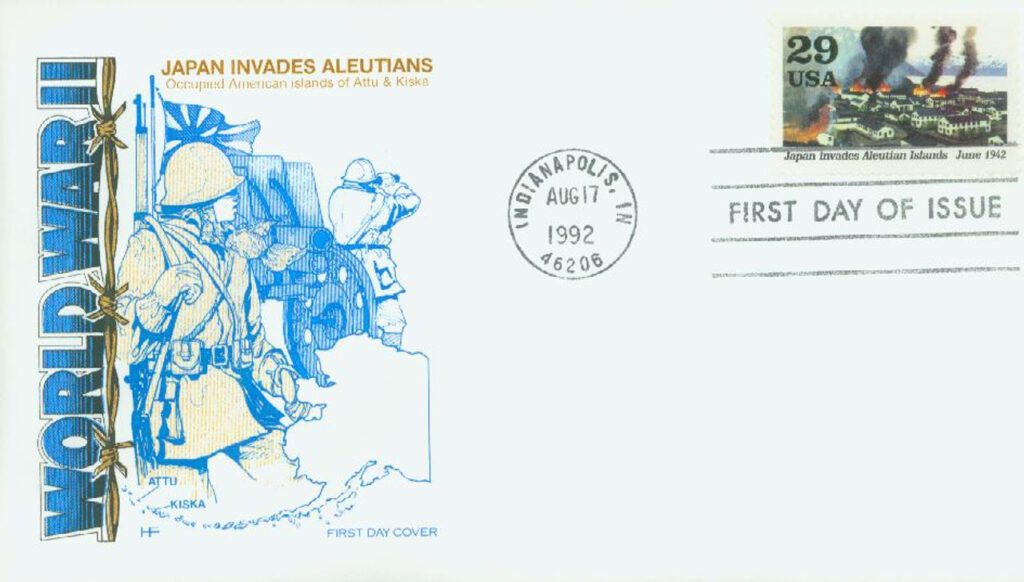 #2697e - 1992 29c World War II: Japan Invades Aleutian Islands Classic First Day Cover