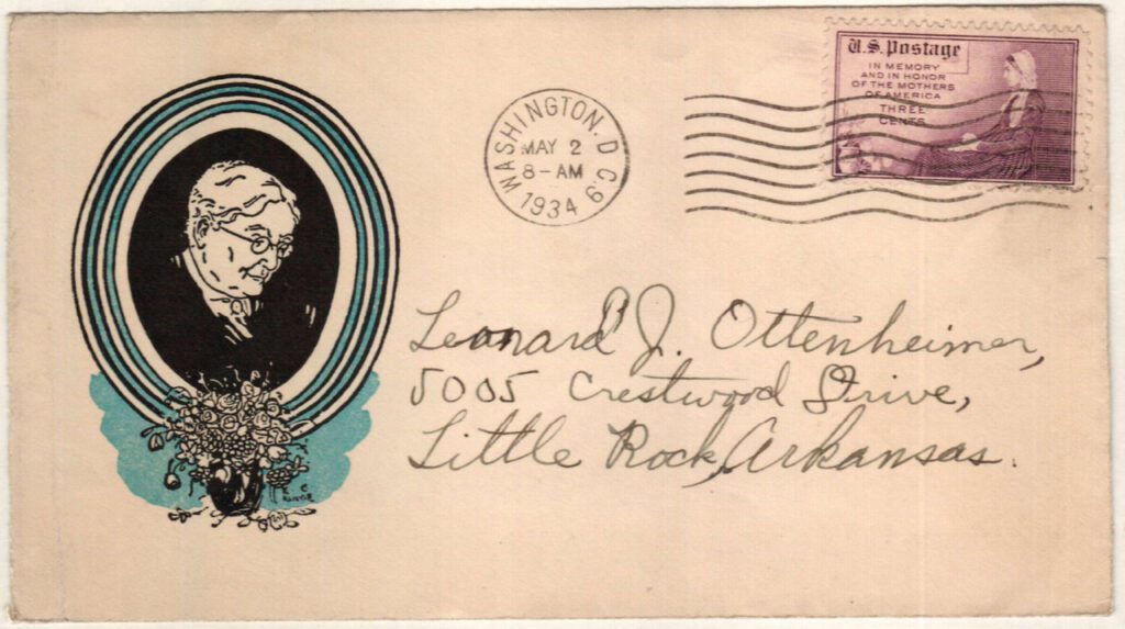 #737 - 1934 3c Mothers of America, Rotary press Classic First Day Cover