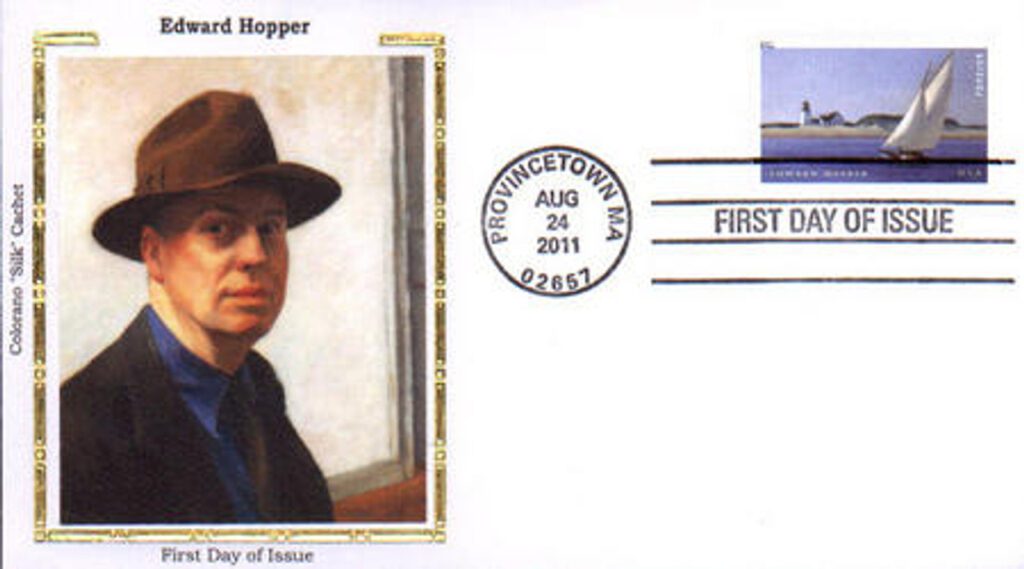 #4558 - 2011 First-Class Forever Stamp - American Treasures: Edward Hopper Colorano Silk Cachet First Day Cover