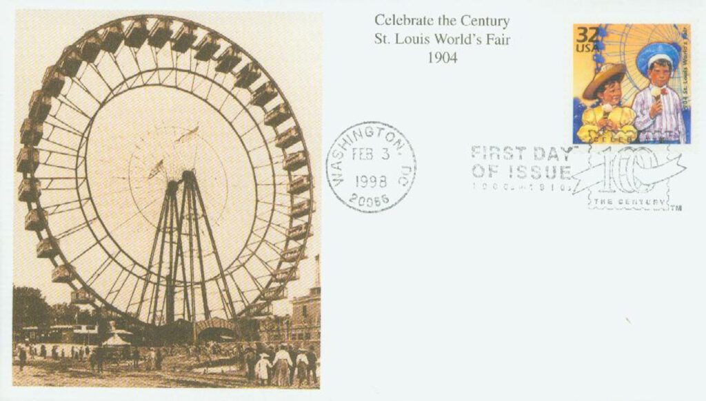 # 3182e - 1998 32c Celebrate the Century - 1900s: St. Louis World Fair Mystic First Day Cover
