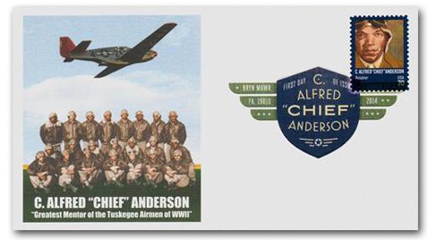 # 4879 - 2014 70c Distinguished Americans: C. Alfred 'Chief' Anderson Fleetwood First Day Cover with Digital Color Postmark