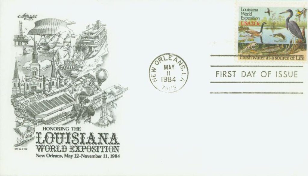 #2086 - 1984 20c Louisiana World Exposition Classic First Day Cover