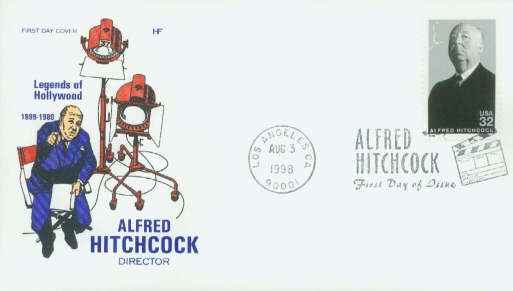 # 3226 - 1998 32c Legends of Hollywood: Alfred Hitchcock Classic First Day Cover