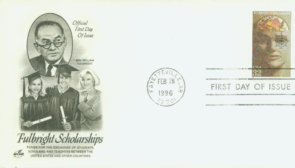 #3065 - 1996 32c Fulbright Scholarships Classic First Day Cover