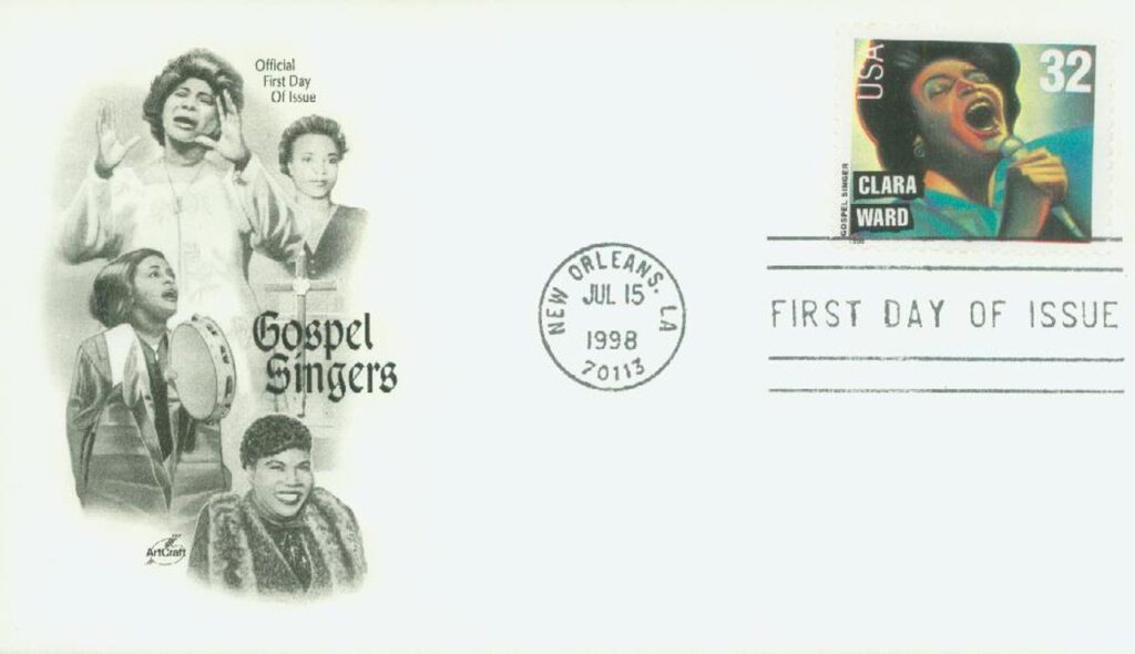 #3218 - 1998 32c Gospel Singers: Clara Ward