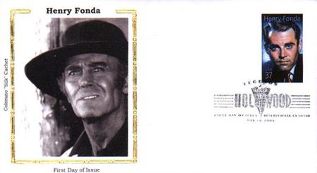 # 3911 - 2005 37c Legends of Hollywood: Henry Fonda Colorano Silk Cachet First Day Cover