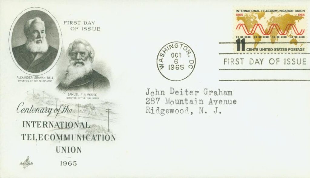 #1274 - 1965 11c International Telecommunication Union Classic First Day Cover