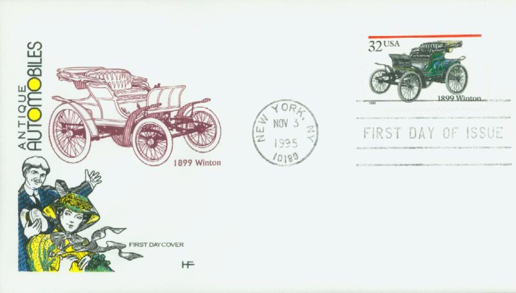 #3022 - 1995 32c Antique Automobiles: 1899 Winton Classic First Day Cover