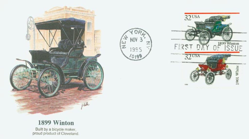 #3022 - 1995 32c Antique Automobiles: 1899 Winton Fleetwood First Day Cover