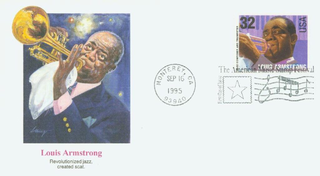 #2984 - 1995 32c Jazz Musicians: Louis Armstrong Fleetwood First Day Cover