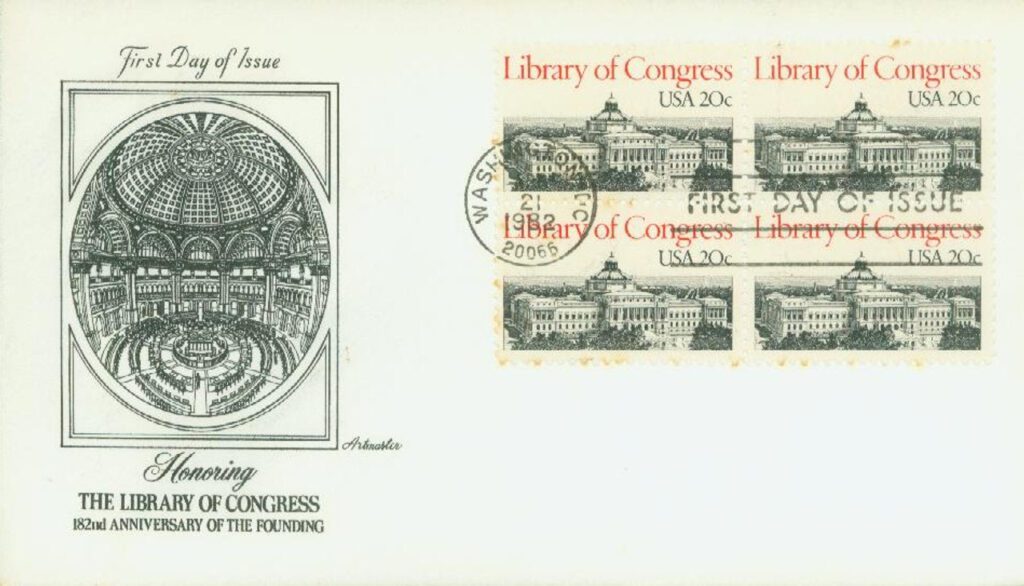 # 2004 - 1982 20c Library of Congress Classic First Day Cover