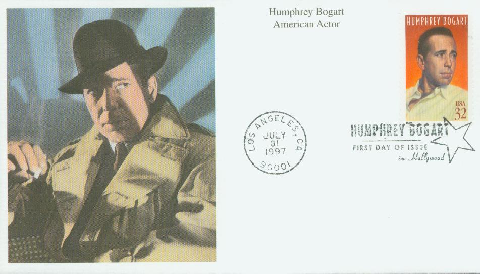 # 3152 - 1997 32c Legends of Hollywood: Humphrey Bogart Mystic First Day Cover