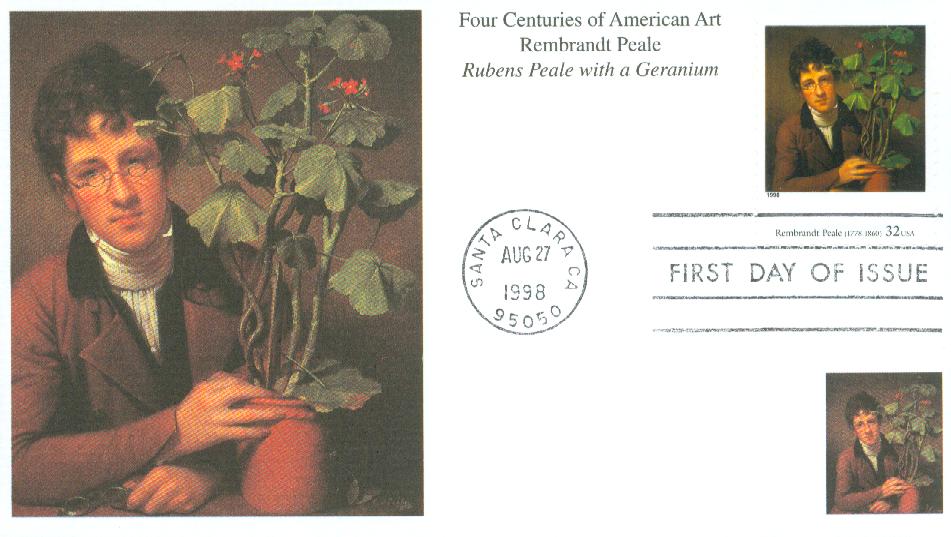 # 3236d - 1998 32c Four Centuries of American Art: Rembrandt Peale Mystic First Day Cover