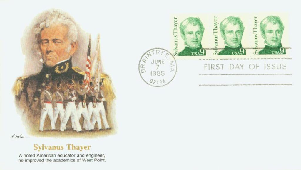 # 1852 - 1985 9c Great Americans: Sylvanus Thayer Fleetwood First Day Cover