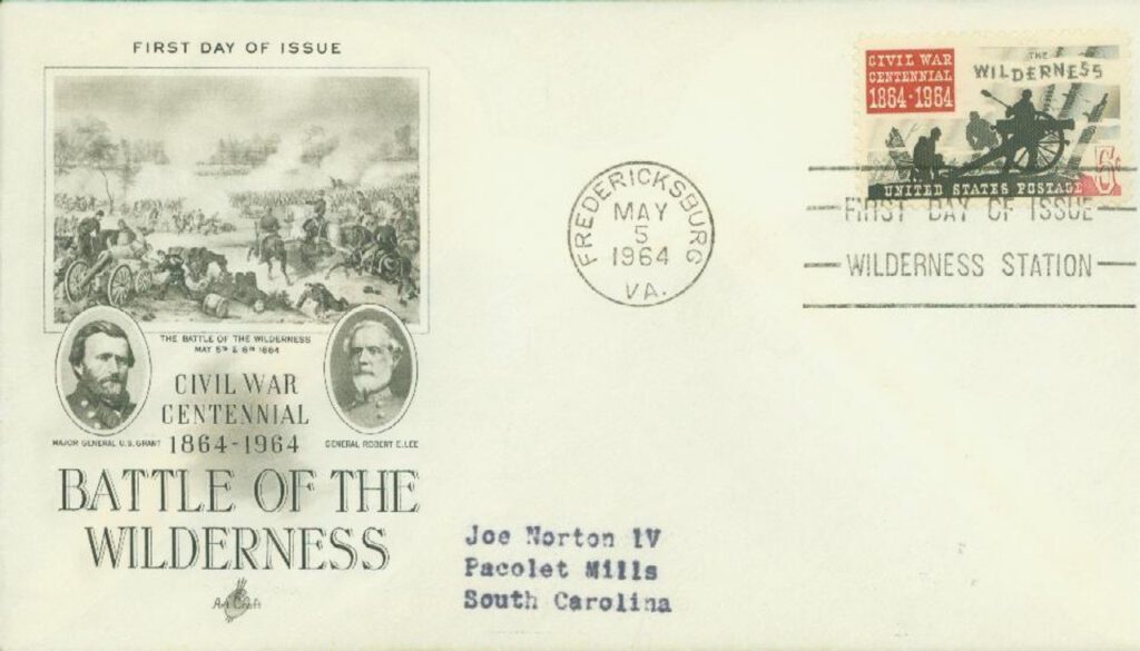 # 1181 - 1964 5c Civil War Centennial: Battle of the Wilderness Classic First Day Cover