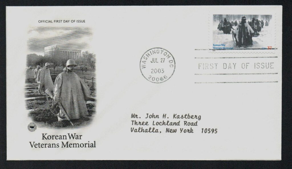# 3803 - 2003 37c Korean War Veterans Memorial Classic First Day Cover