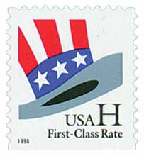 US #3268 H Rate Change booklet Die cut 11.2 x 11.1