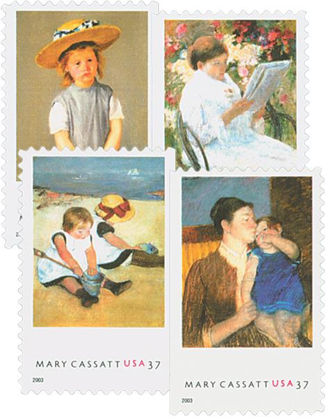 US #3804-07 Mary Cassatt Paintings