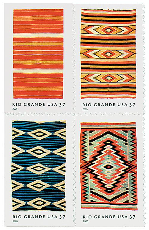 US #3926-29 Rio Grande Blankets